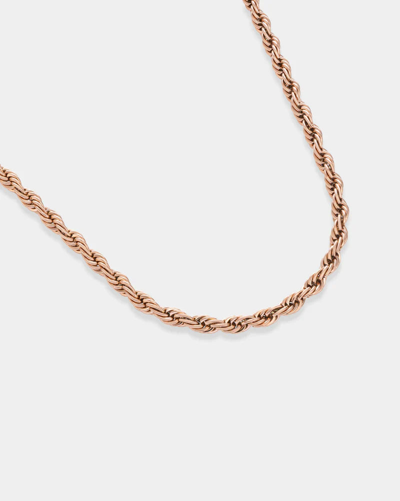 ROPE CHAIN - ROSE GOLD 3MM
