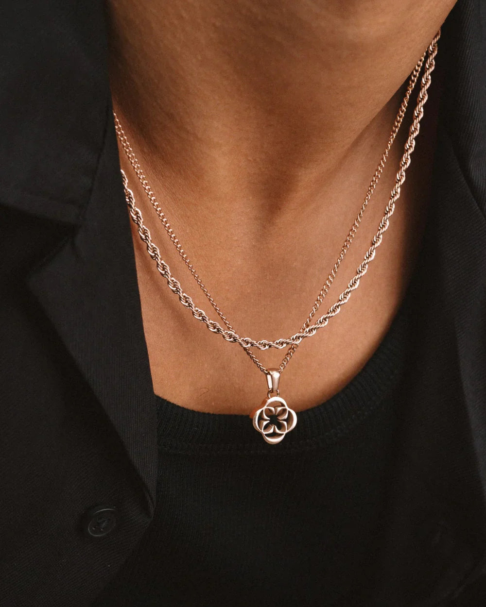 ROPE CHAIN - ROSE GOLD 3MM