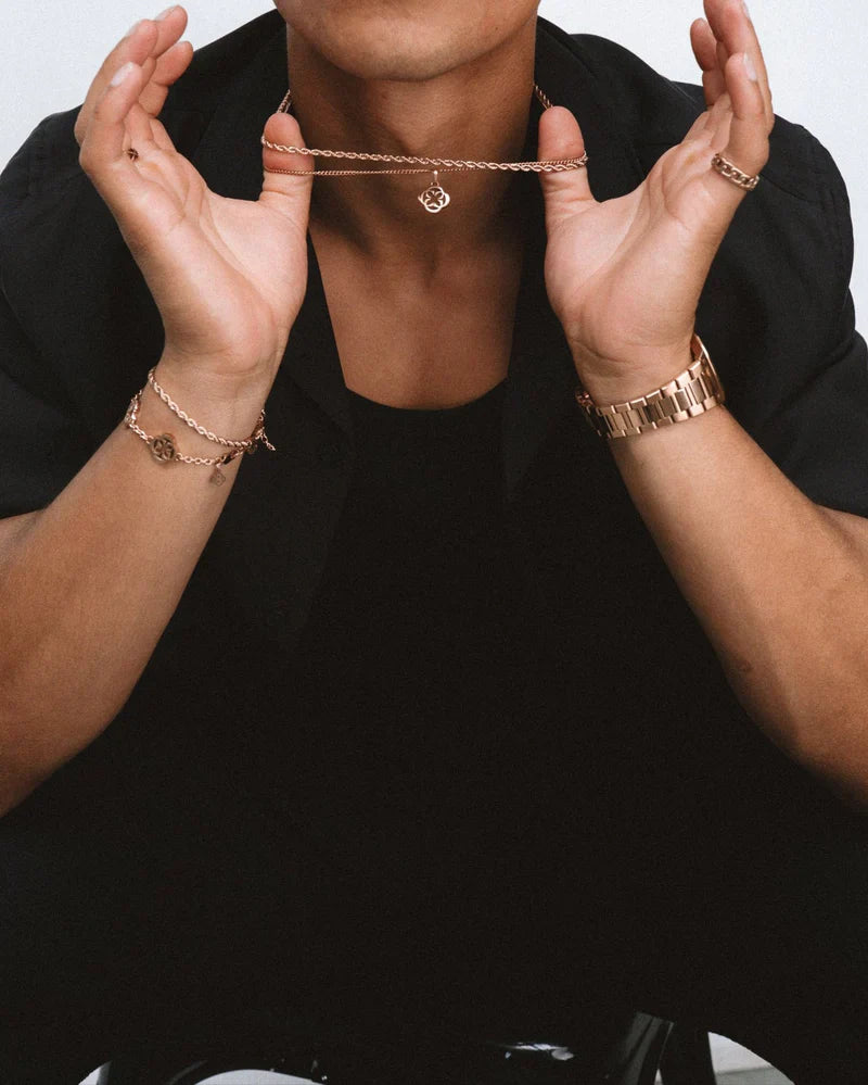 ROPE CHAIN - ROSE GOLD 3MM